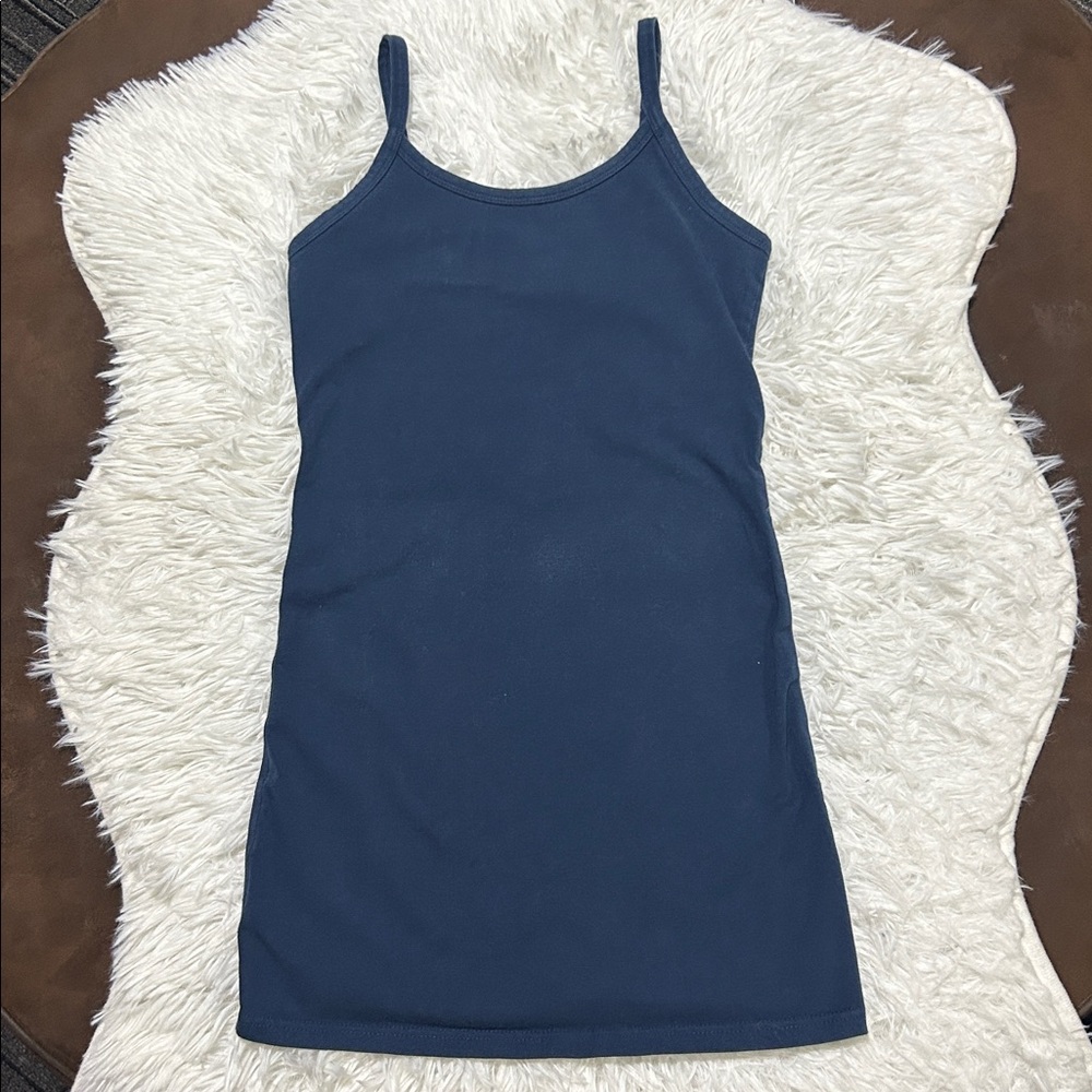 🩶5/$30 Buckle BKE Core Extra Long Navy Blue Tank Top Size XS
